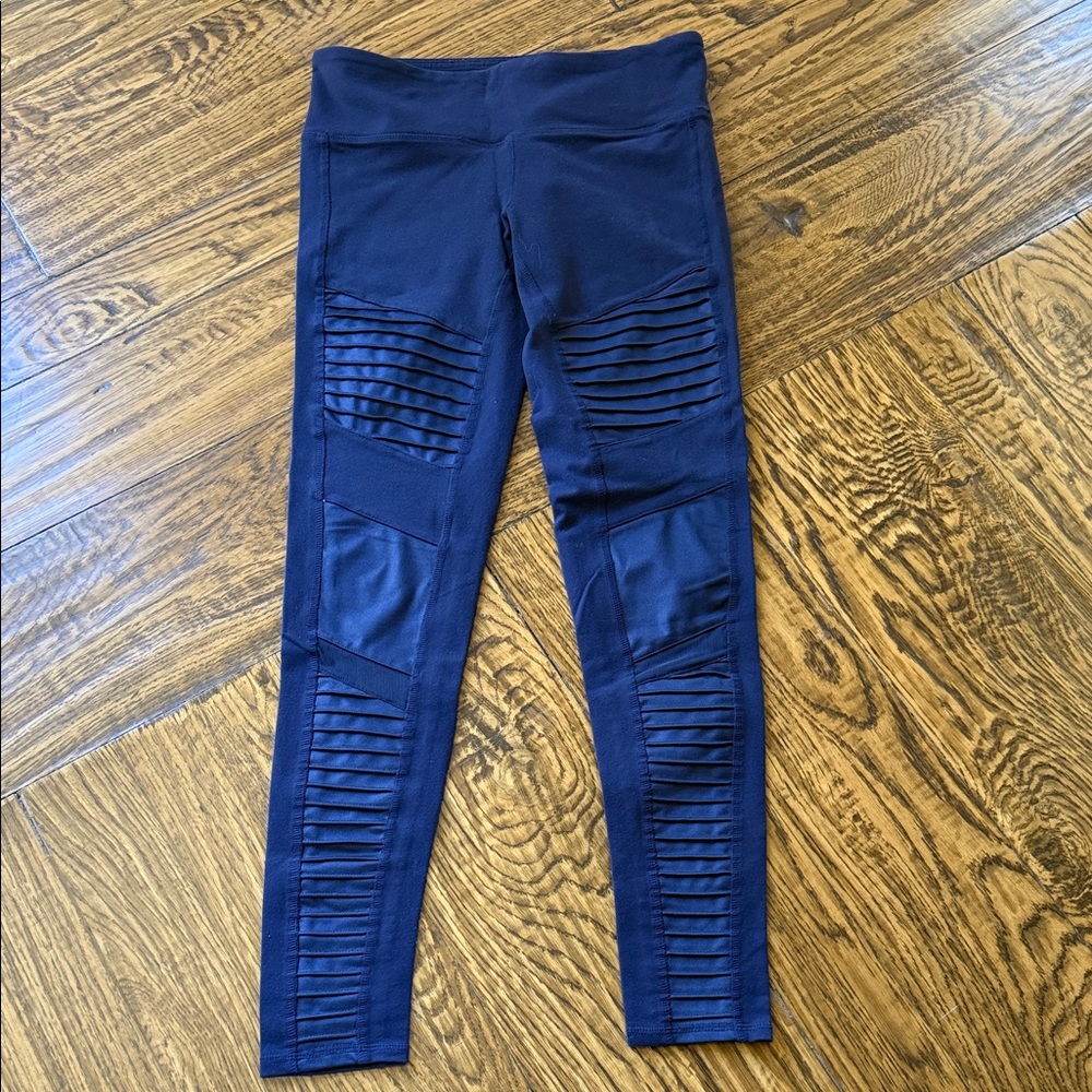 Alo Moto Navy Leggings